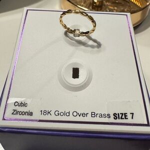 18k Gold Plated Ring Size 7